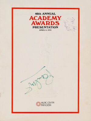 30. Softcover Program (9" x 12") Signed by Paul McCartney and Timothy Bottoms (JSA COA); Very Fine+ ### 46TH ANNUAL ACADEMY AWARDS PRESENTATION (1974)