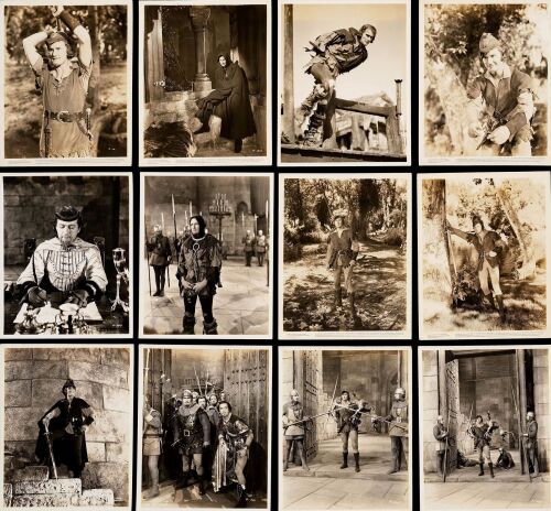 36. Vintage Original Single-Weight Glossy B&W and Color Photographs (130) (8" x 10"); Very Fine+ ### THE ADVENTURES OF ROBIN HOOD (1938)