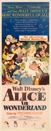 38. Insert (14" x 36"); Very Fine+ on Paper ### ALICE IN WONDERLAND (1951)