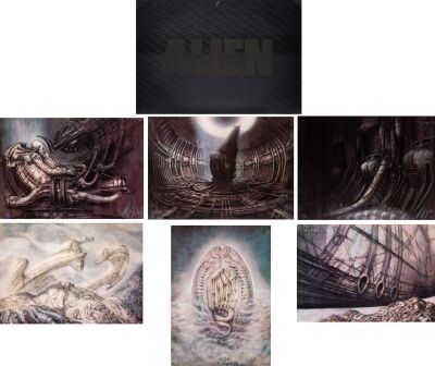 39. Hand-Signed and Numbered Limited Edition Set of Lithos (6) with Hardshell Portfolio (27.5" x 39.25") Signed by H.R. Giger; Limited Edition #34/350; Very Fine ### ALIEN (1978)