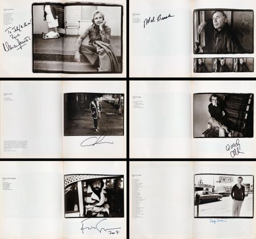 49. Softcover Book (10.5" x 12") Signed by Robert Altman, Peter Bogdanovich, Mel Brooks, Francis Ford Coppola, Roger Corman and 17 Others (JSA COA); Fine+ ### THE AMERICAN FILM DIRECTORS (1977)