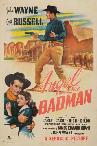 50. One Sheet (27.25" x 41"); Very Fine- on Linen ### ANGEL AND THE BADMAN (1947)