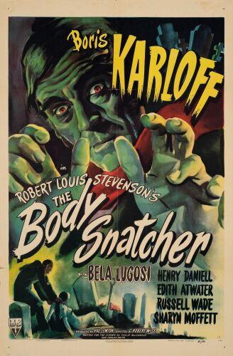 71. One Sheet (27" x 41"); Style A; Very Fine+ Folded ### THE BODY SNATCHER (1945)