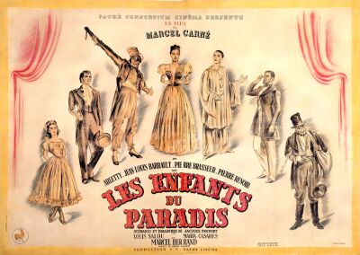 81. French Double Grande (94" x 63"); Country-of-Origin; Fine+ on Linen ### CHILDREN OF PARADISE (1945)