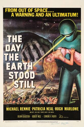 84. One Sheet (27" x 41") Signed by Robert Wise (JSA COA); Very Fine+ on Linen ### THE DAY THE EARTH STOOD STILL (1951)