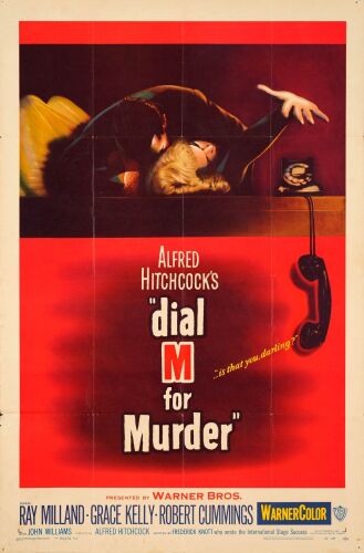 89. One Sheet (27" x 41"); Very Fine Folded ### DIAL M FOR MURDER (1954)