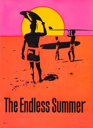 101. Full-Bleed Commercial Poster (29" x 40"); Day-Glo Style; Very Fine+ on Linen ### THE ENDLESS SUMMER (1965)