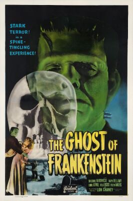 116. One Sheet (27" x 41"); Very Fine on Linen ### THE GHOST OF FRANKENSTEIN (R-1948)