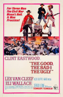 122. One Sheet (27" x 41.5"); Very Fine on Linen ### THE GOOD, THE BAD AND THE UGLY (1968)
