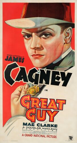 125. Three Sheet (41" x 75"); Stone Lithograph; Fine+ on Linen ### GREAT GUY (1936)