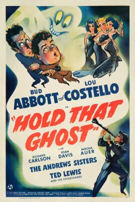 134. One Sheet (27.25" x 41"); Very Fine- on Linen ### HOLD THAT GHOST (1941)