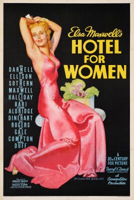 135. One Sheet (27" x 41"); Very Fine+ on Linen ### HOTEL FOR WOMEN (1939)