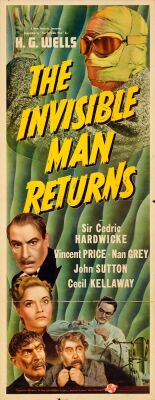 139. Insert (14" x 36"); Very Fine Folded ### THE INVISIBLE MAN RETURNS (1940)