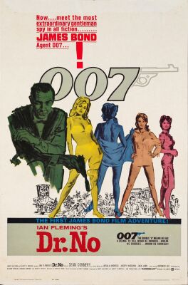 143. One Sheet (27" x 41"); Yellow Smoke Style; Very Fine Folded ### JAMES BOND: DR. NO (1962)