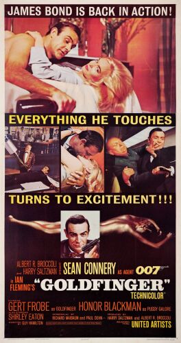 145. Three Sheet (41.75" x 78.75"); Very Fine- on Linen ### JAMES BOND: GOLDFINGER (1964)
