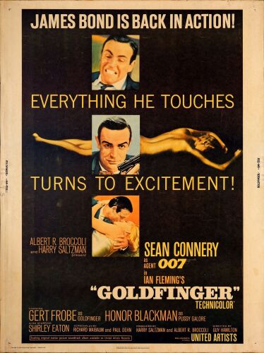 146. 30 x 40; Fine+ Rolled ### JAMES BOND: GOLDFINGER (1964)