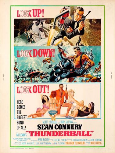 148. 30 x 40; Very Fine+ Rolled ### JAMES BOND: THUNDERBALL (1965)