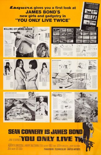 149. 40 x 60; Esquire Magazine Style; Near Mint Folded ### JAMES BOND: YOU ONLY LIVE TWICE (1967)