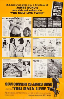 149. 40 x 60; Esquire Magazine Style; Near Mint Folded ### JAMES BOND: YOU ONLY LIVE TWICE (1967)
