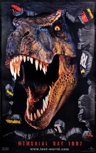 165. Vinyl Banner (59" x 94"); Advance; Near Mint Rolled ### LOST WORLD, THE: JURASSIC PARK (1997)
