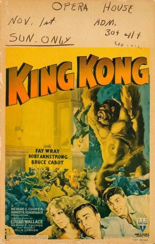 169. Window Card (14" x 22"); Fine ### KING KONG (R-1942)