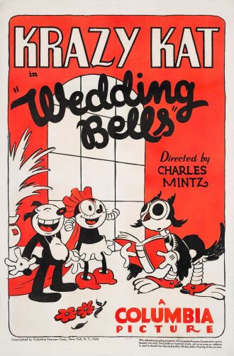 172. One Sheet (27" x 40.75"); Fine- on Linen ### KRAZY KAT IN WEDDING BELLS (1933)