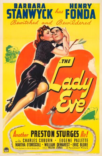 175. One Sheet (27" x 41"); Very Fine on Linen ### THE LADY EVE (1941)