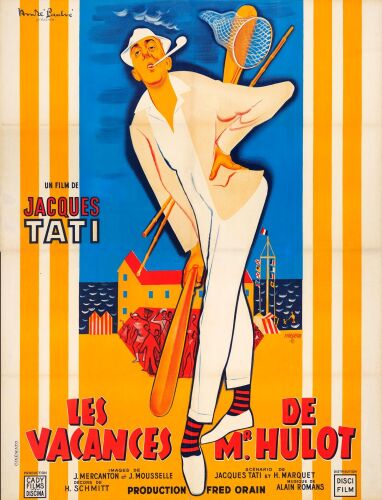 195. French Grande (47" x 62"); Country-of-Origin; Very Fine on Linen ### MONSIEUR HULOT'S HOLIDAY (1953)