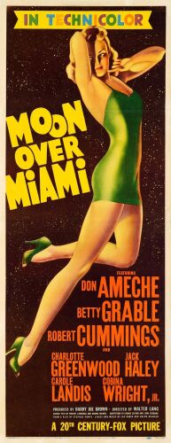 196. Insert (14" x 36"); Very Fine- on Linen ### MOON OVER MIAMI (1941)