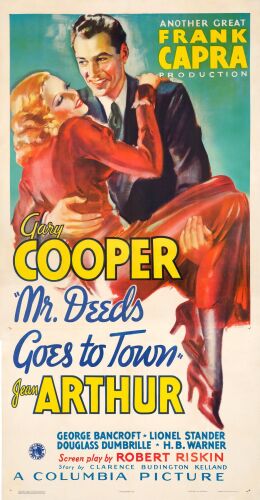 199. Three Sheet (41" x 79.5"); Very Fine- on Linen ### MR. DEEDS GOES TO TOWN (1936)