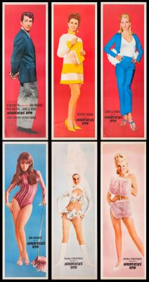 200. Set of Door Panels (6) With Original Shipping Tube (20" x 60"); Very Fine+ Rolled ### MURDERERS' ROW (1966)