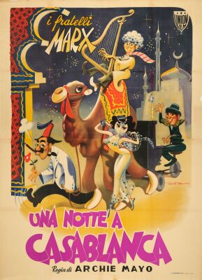 203. Italian Four Fogli (55" x 75.5"); Very Fine- on Linen ### A NIGHT IN CASABLANCA (1946)