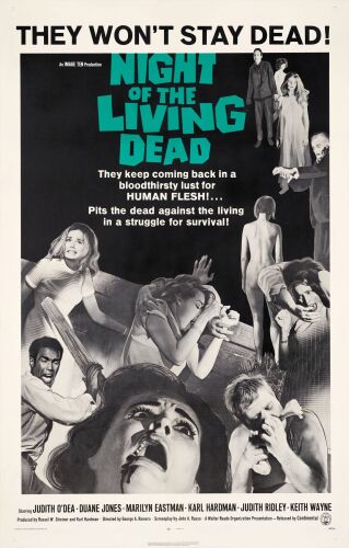 204. One Sheet (27.25" x 41"); Very Fine+ on Linen ### NIGHT OF THE LIVING DEAD (1968)