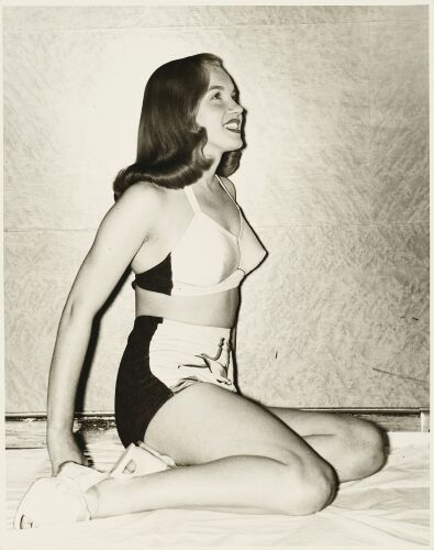205. Vintage Original B&W Double-Weight Gelatin Silver Oversized Photograph (10.75" x 13.75"); Very Fine+ ### MARILYN MONROE (c.1944)