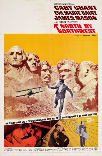 207. One Sheet (27" x 41"); Fine+ Folded ### NORTH BY NORTHWEST (R-1966)
