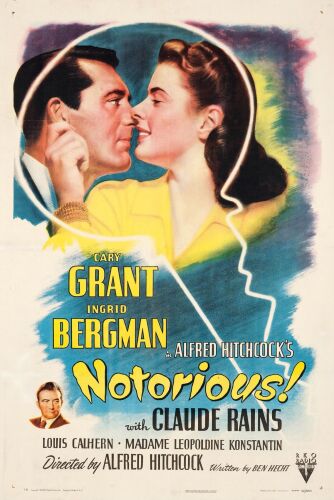 209. One Sheet (27" x 41"); Style A; Very Fine on Linen ### NOTORIOUS (1946)