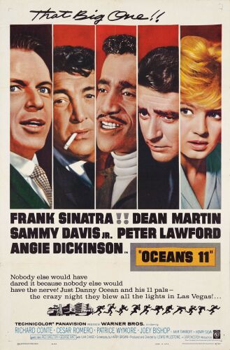 210. One Sheet (27" x 41"); Very Fine Folded ### OCEAN'S ELEVEN (1960)