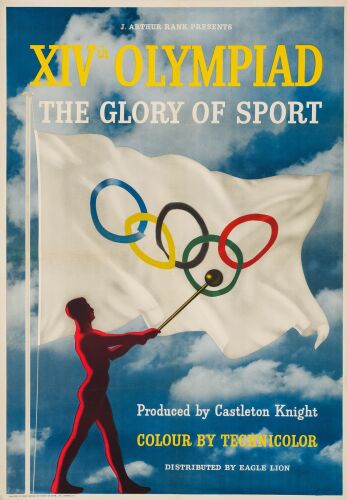 211. British One Sheet (27.5" x 39.75"); Country-of-Origin; Very Fine- on Linen ### XIVTH OLYMPIAD-THE GLORY OF SPORT (1948)