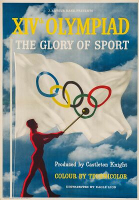211. British One Sheet (27.5" x 39.75"); Country-of-Origin; Very Fine- on Linen ### XIVTH OLYMPIAD-THE GLORY OF SPORT (1948)