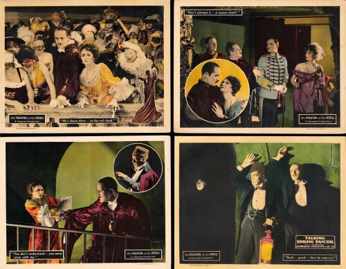 215. Lobby Cards (4) (11" x 14"); Very Fine- ### THE PHANTOM OF THE OPERA (1925 (3) and 1930 (1))