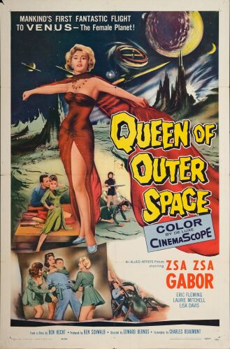 224. One Sheet (27" x 41"); Very Fine Folded ### QUEEN OF OUTER SPACE (1958)