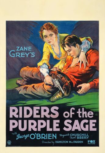 230. One Sheet (28" x 41"); Stone Lithograph; Fine+ on Linen ### RIDERS OF THE PURPLE SAGE (1931)