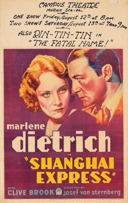 239. Window Card (14" x 22"); Very Fine+ ### SHANGHAI EXPRESS (1932)