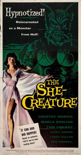 240. Three Sheet (41" x 79"); The Collection of the Late J. Stephen Ryan; Fine+ Folded ### THE SHE-CREATURE (1956)