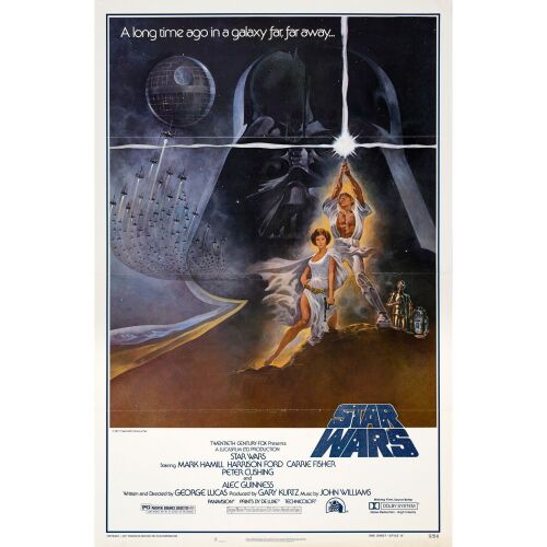 249. One Sheet (27" x 41"); Style A, First Printing; Very Fine- Tri-Folded in Rolled State ### STAR WARS: A NEW HOPE (1977)
