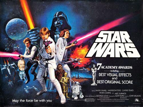 250. British Quad (40" x 30"); Academy Awards Style; Very Fine+ Rolled ### STAR WARS: A NEW HOPE (1977)