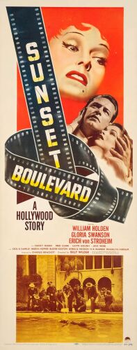 264. Insert (14" x 36"); Very Fine- on Paper ### SUNSET BOULEVARD (1950)