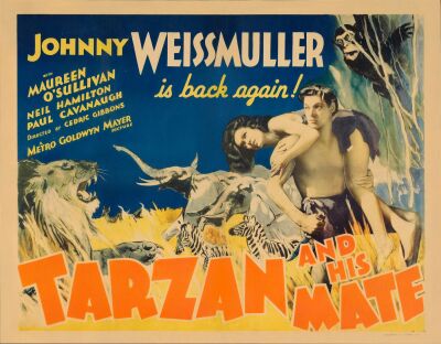 270. Half Sheet (22" x 28"); Fine on Paper ### TARZAN AND HIS MATE (1934)