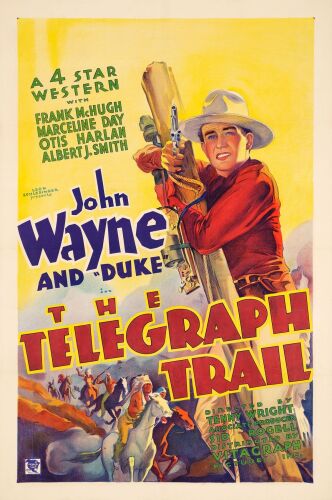 271. One Sheet (27" x 41"); Stone Lithograph; Very Fine+ on Linen ### THE TELEGRAPH TRAIL (1933)