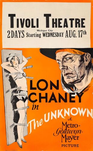 285. Window Card (13.5" x 22"); Fine+ on Paper ### THE UNKNOWN (1927)
